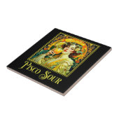 Art Nouveau Pisco Sour Tegeltje (Zijkant)