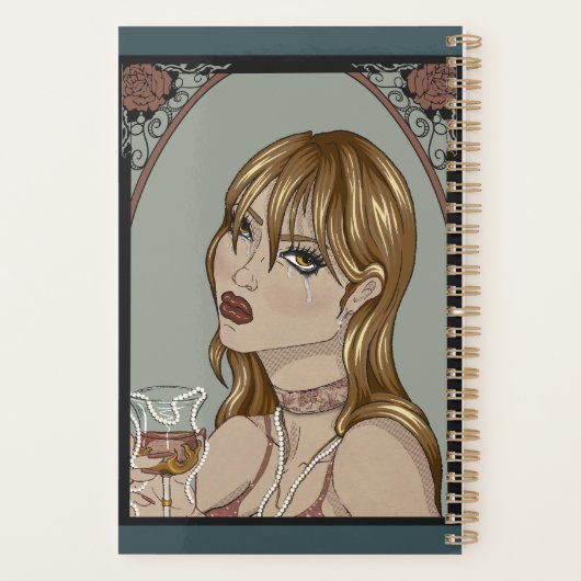 Art nouveau planner (Achterkant)