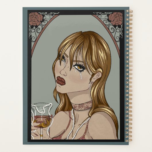 Art nouveau planner (Achterkant)