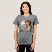Art Nouveau Plant Lady Tri-Blend Shirt (Voorkant volledig)