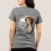 Art Nouveau Plant Lady Tri-Blend Shirt (Achterkant)