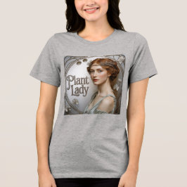 Art Nouveau Plant Lady Tri-Blend Shirt