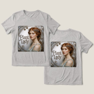 Art Nouveau Plant Lady Tri-Blend Shirt
