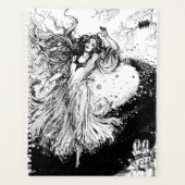 Art Nouveau Polychrome Oz Black en White Planner (Voorkant)