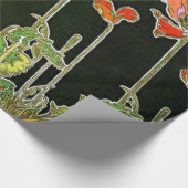 Art Nouveau Poppies 1901 Cadeaupapier (Hoek)