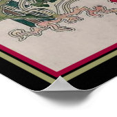 Art Nouveau "Poppies"-afdrukken Poster (Hoek)