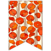 Art Nouveau Poppies Banner (Tweede vlag)