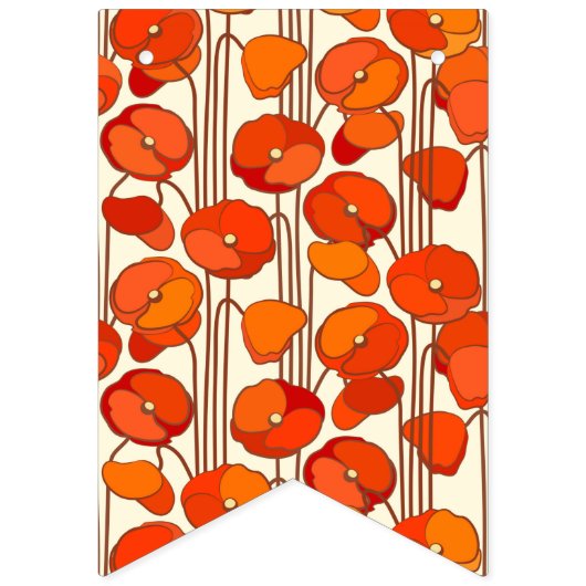 Art Nouveau Poppies Banner (Derde vlag)