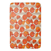 Art Nouveau Poppies Bath Mat (Voorkant Verticaal)