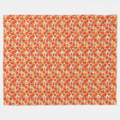 Art Nouveau Poppies Fleece Blanket (Voorkant (Horizontaal))