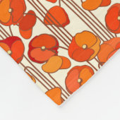 Art Nouveau Poppies Fleece Blanket (Hoek)