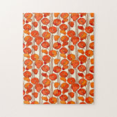 Art Nouveau Poppies Jigzaag Puzzle Legpuzzel (Verticaal)