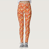Art Nouveau Poppies Leggings (Voorkant)