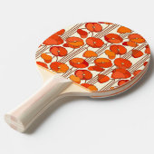 Art Nouveau Poppies Ping Pong Paddle Tafeltennisbatje (Voorkant Gekanteld)