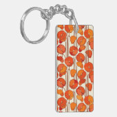 Art Nouveau Poppies Sleutelhanger (Voorkant Links)