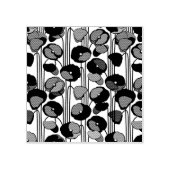Art Nouveau Poppies Stamp Rubberstempel (Afrduk)