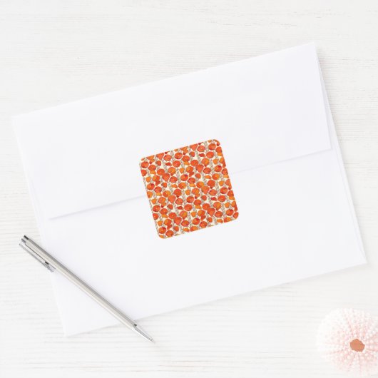 Art Nouveau Poppies Stickers (Envelop)