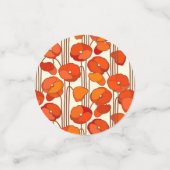 Art Nouveau Poppies Table Confetti (Kleine voorkant)