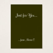 Art Nouveau Poppies Visitekaartjes (Achterkant)