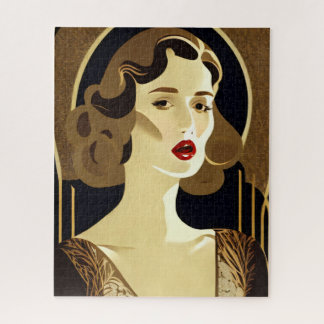 Art Nouveau Portret Legpuzzel