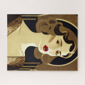 Art Nouveau Portret Legpuzzel (Horizontaal)