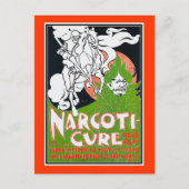 Art Nouveau Poscard: Narcoti-Cure van Will Bradley Briefkaart (Voorkant)