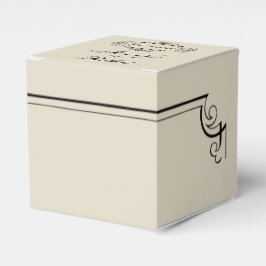 Art Nouveau Posh Bruiloft Favor Box Bedankdoosjes