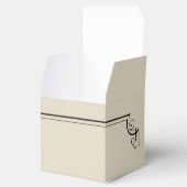 Art Nouveau Posh Bruiloft Favor Box Bedankdoosjes (Geopend)