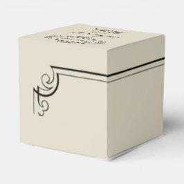Art Nouveau Posh Bruiloft Favor Box Bedankdoosjes