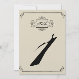 Art Nouveau Posh bruiloft uitnodiging