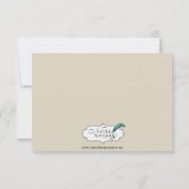 Art Nouveau Posh Huwelijksreactie Kaart (Achterkant)