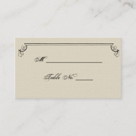 Art Nouveau Posh Trouwplaatskaarten Plaatskaartje