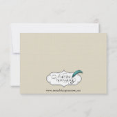 Art Nouveau Posh Wedding Reception Kaart (Achterkant)