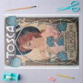 Art Nouveau Poster 29 Woman-ontkoppeling Tissuepapier (Craft)