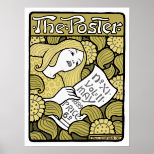 Art Nouveau Poster Afdrukken: "Het Poster" van Ber