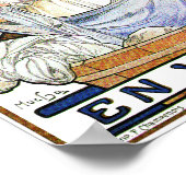 Art Nouveau Poster Bleu Deschamps van Mucha (Hoek)