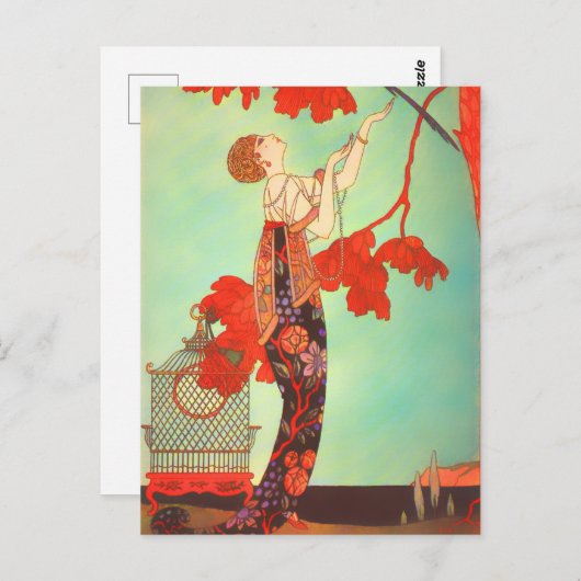 Art Nouveau Poster Briefkaart (Voorkant / Achterkant)