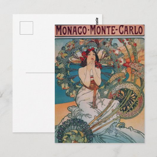 Art Nouveau Poster Briefkaart (Voorkant / Achterkant)