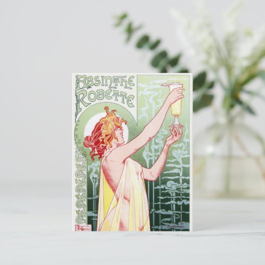 Art Nouveau Poster Briefkaart (Staand voorkant)