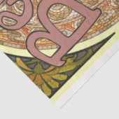 Art Nouveau Poster Lady 18 ontkoppeling Tissuepapier (Detail)