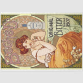 Art Nouveau Poster Lady 18 ontkoppeling Tissuepapier (Voorkant)