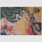 Art Nouveau Poster Lady Decoupage Tissuepapier (Voorkant)