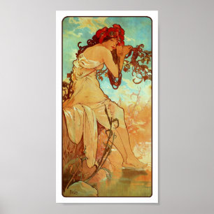 Art Nouveau Poster - Mucha - Summer
