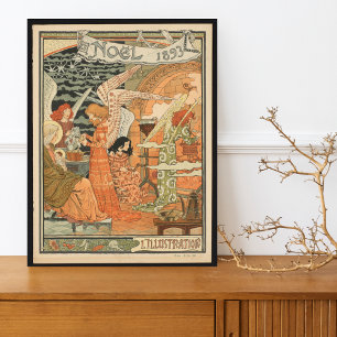 Art Nouveau Poster Nieuwjaar