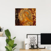 Art Nouveau-poster Poster (Thuiskantoor)
