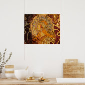 Art Nouveau-poster Poster (Keuken)