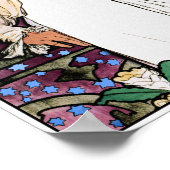  Art Nouveau Poster Print van Mucha (detail) (Hoek)