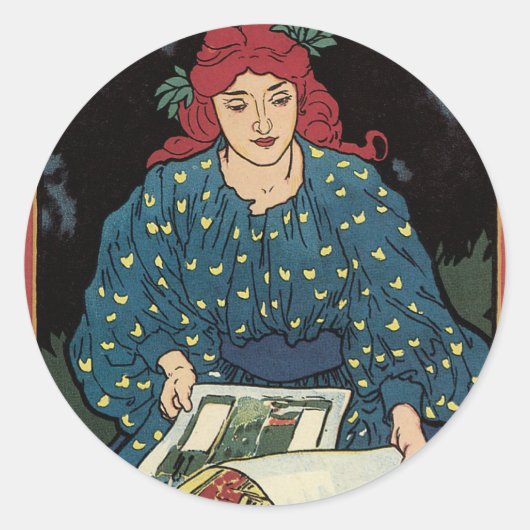 Art Nouveau Poster Stickers (Voorkant)