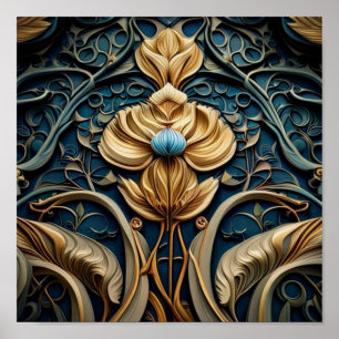 Art Nouveau poster te downloaden