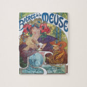 Art Nouveau poster van Alphonse Mucha Beer Girl Legpuzzel (Verticaal)